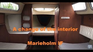 DIY  A change in the interior of my 26ft sailboat  Marieholm IF  Folkboat [upl. by Camus]