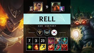 Rell Support vs Nautilus Killing spree  KR Challenger Patch 1423 [upl. by Thrift878]