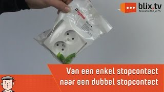 Maak zelf van een enkel stopcontact een dubbel stopcontact [upl. by Hebbe307]