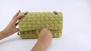 Bolsa Chanel Double Flap Tweed  Etiqueta Única [upl. by Eseela]