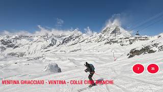 CERVINO SKI PARADISE  4K  SKIER POV  BEST SKI RESORT  SLOPES 7  35 [upl. by Mehetabel]