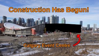 Calgary Event Centre Construction Update 1 [upl. by Gwendolyn679]