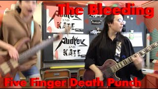 Five Finger Death Punch  The Bleeding  guitar  bass cover [upl. by Chucho]