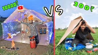 Overnight survival challenge in low to high budget tent house [upl. by Con]