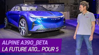 ALPINE A390 2024 A la DECOUVERTE du concept de CROSSOVER électrique [upl. by Jammie]