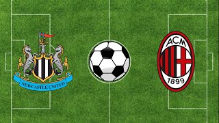 Newcastle United vs AC Milan Highlights  Champions League 202324  PES 21 [upl. by Drarreg539]