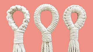 DIY 3 ideas de PORTAMACETAS en macrame SIN ARO  DIY 3 Macrame Plant Hanger ideas Without a Ring [upl. by Morentz]