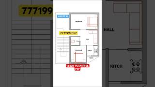 20x20 Plan 12x20 plan [upl. by Nosilla]