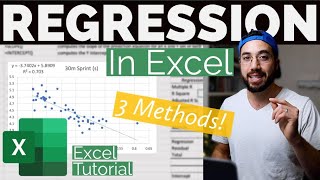 Regression Analysis in Excel  Its Easier Than You Think 3 methods [upl. by Lallage]