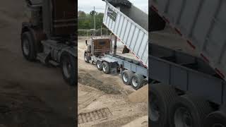 Kw tri axle lead hesequipment constructionequipment sand jobsite legend letsgo usa kw east [upl. by Seaden]