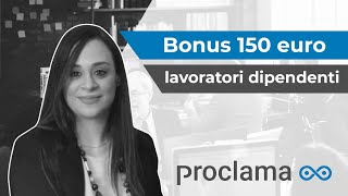 Bonus 150 euro lavoratori dipendenti [upl. by Hannaoj]