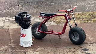 200 BUDGET Minibike Build Part 2 Installing Predator 212cc amp Throttle Setup [upl. by Ellehc]