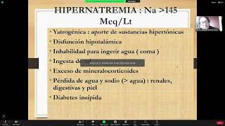 33 Continuación Hipo e Hipernatremia 9 Sd Nefrótico  Dra Indacochea [upl. by Nap316]