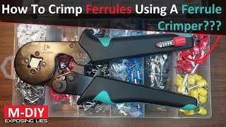 How To Crimp Ferrules On Electrical Wires Using A Ferrule Crimper [upl. by Ikuy]