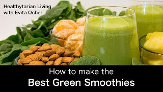 How to Make a Green Smoothie — 5 Step Template whole food vegan oilfree [upl. by Grigson]