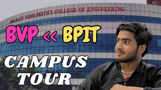 Bhartiya Vidyapeeth College Of Engineering Campus Tour Vlog  Bvcoe Full Tour  ipu [upl. by Htebilil]