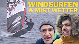 Ekelhafter geht kaum🥶  WINDSURFEN im WINTER [upl. by Luther]