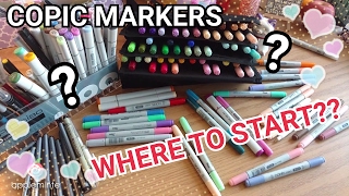 COPIC MARKERS  Where to start  TIPS FOR BEGINNERS [upl. by Kcirreg358]