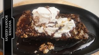 Sizzling Brownie  Sanjeev Kapoor Khazana [upl. by Trescott]