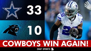 Cowboys INSTANT Reaction amp News After WIN vs Panthers Daron Bland Pick6 Highlights Week 11 Win [upl. by Knah]