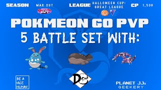 Pokémon GO PvP  Halloween Cup Great League 5 Rounds  Azumarill  Clodsire  Drapion S [upl. by Bastien]