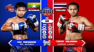 Soso Pumpanmuang Myanmar vs Terdkiat SorSamnao Thailand [upl. by Retsevlys]