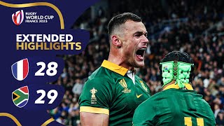 The greatest match EVER  France v South Africa  Rugby World Cup 2023 Extended Highlights [upl. by Lidstone]