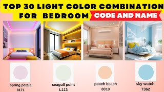 Top 30 Light Color Paint For Bedroom 2024 Interior DesignAsian Paints Colour Combination With Code [upl. by Meryl]