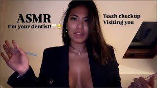 ASMR ROLEPLAY  Your dentist gives you a relaxing treatment 🦷😷 [upl. by Ezzo261]