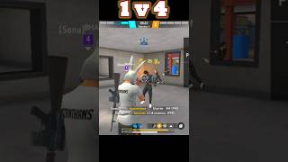 CS RANK Match with rendom player 1 vs 4 freefire freefire1vs1customtipsandtricks freefirelive [upl. by Salahcin35]