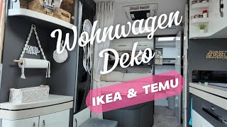 Dekoration im Wohnwagen amp Wohnmobil  DIY  Ikea amp Temu DekoIdeen [upl. by Aisetal491]