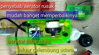 CARA MEMPERBAIKI AERATOR AMARA  TIDAK KELUAR GELEMBUNG [upl. by Elisha]