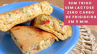 Substitua o pão com 3 Ingredientes Pronto em 5 minutos Sem Trigo  Low Carb [upl. by Adnilam692]