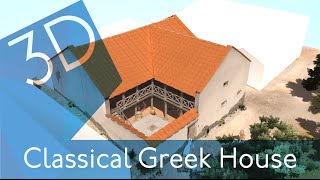 Classical Greek Home – 3D Reconstruction [upl. by Synn]