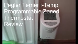 Pegler Terrier iTemp programmable Zoned Radiator Thermostat Review [upl. by Jaqitsch907]