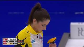 scotties2018 1v28E Einarson WC vs Jones MB The Curved Landing Strip [upl. by Donall61]