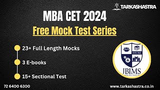 MBA CET Free Mock Test Series  23 full length mocks 15 sectional tests 3 EBooks at Rs 0  TSA [upl. by Eeliah]