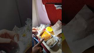 Breakfast in Airindia Flight viralshort shortsfeed breafast airindia flightfood [upl. by Arev164]