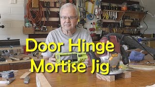 Using a Door Hinge Mortise Jig [upl. by Barkley]