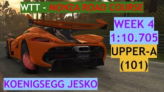 WTT Week 4 2024  Koenigsegg Jesko at Monza Road Course Sunset [upl. by Sucramed522]