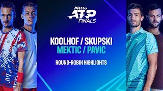 KoolhofSkupski vs MekticPavic  Nitto ATP Finals Highlights [upl. by Wester]