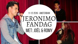 Jeronimo  vlog  fandag in Amsterdam met Romy en Joel als gasten [upl. by Nohpets32]