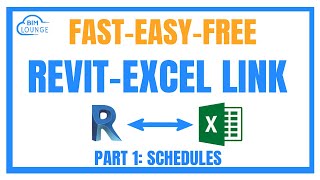 Revit to excel link  create and edit schedule the fast easy and free way [upl. by Armallas755]