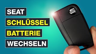 Seat Schlüssel Batterie wechseln – Tutorial am Seat Autoschlüssel – Testventure [upl. by Iddo5]