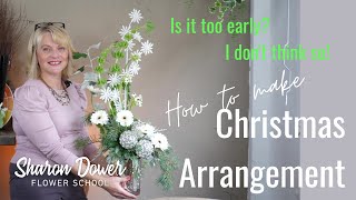 How to make a Christmas flower arrangement  FLORISTRYFLOWER ARRANGING  how to arrange flowers [upl. by Teodoor]