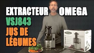 Extracteur à jus Omega VSJ843 Jus de légumes [upl. by Garrett]