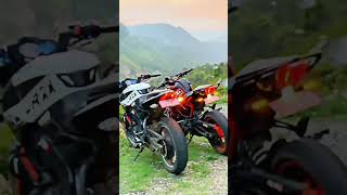 pulsar NS 160 vs KTM look 🤔 rider naren singhshortvideos 💯👑 [upl. by Imik676]