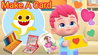 Make A Card Bebefinn  Make A Card For Teacher  Baby Cartoon Learning Videos PerhayLikhayCartoon [upl. by Hourigan]