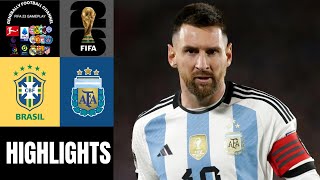 Brasilien vs Argentinien Wm Qualifikation Südamerika  6 Spieltag 22112023 Highlights [upl. by Ykciv226]