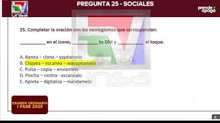 EN VIVO Resolución del examen a la UNSA  Ordinario I FASE 2025 [upl. by Ahsiuqram]